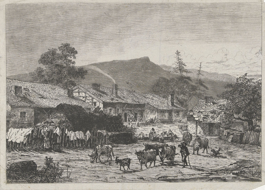 Detail of View of Mortehan by Martinus Antonius Kuytenbrouwer Jr