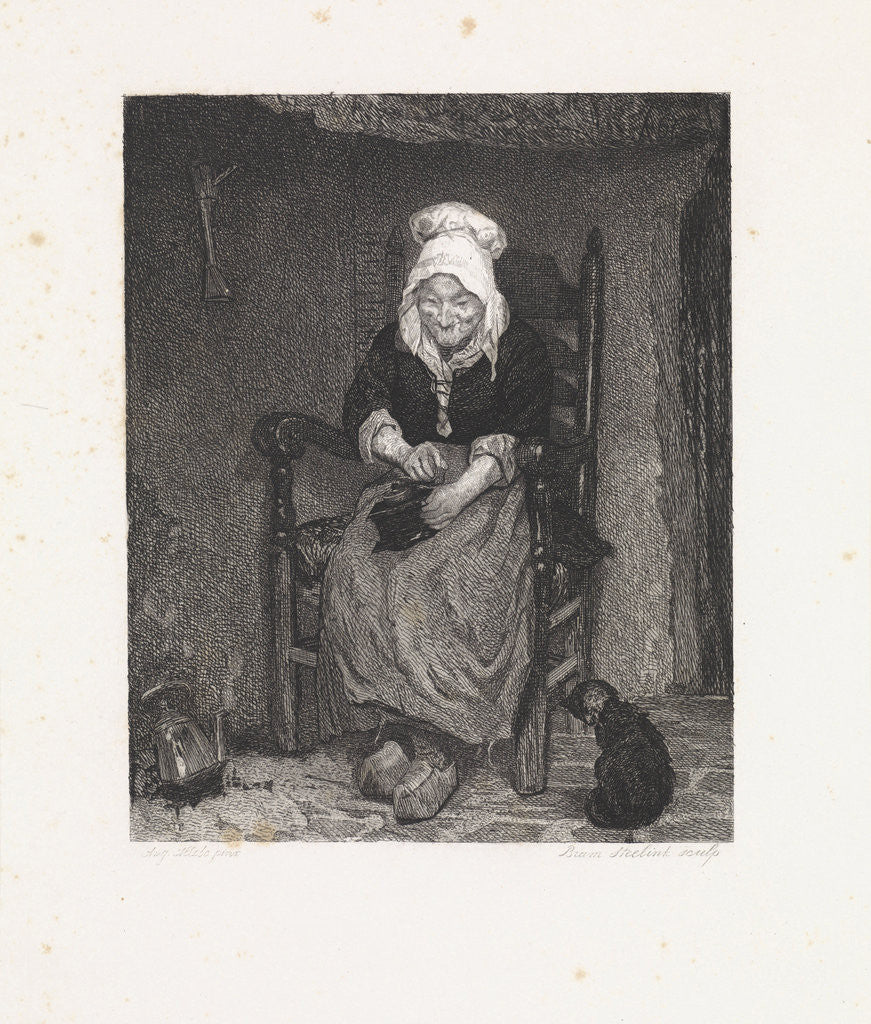 Detail of Coffee Grinding woman by Abram George Steelink