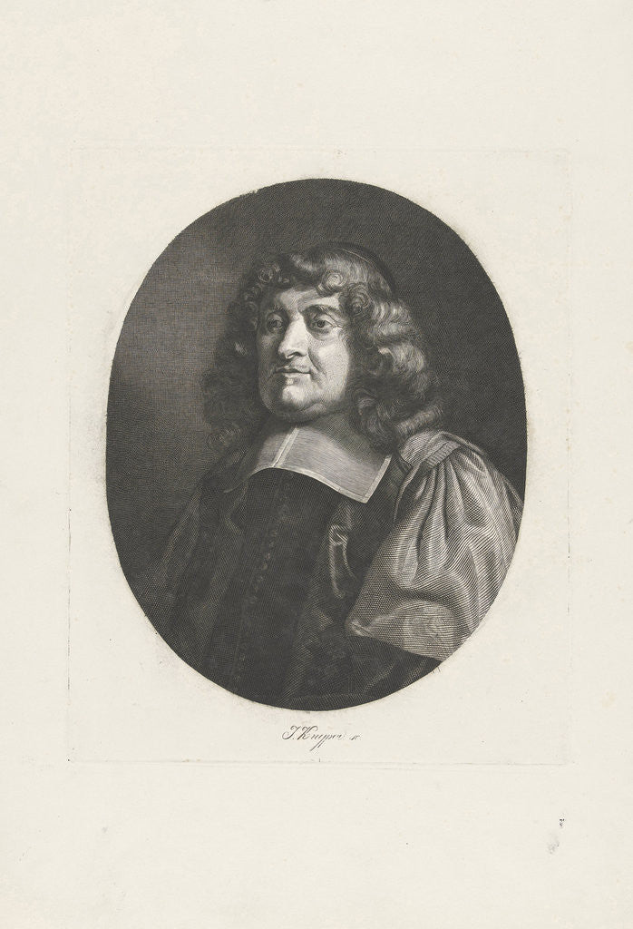 Detail of Portrait of an man by J. Kuyper