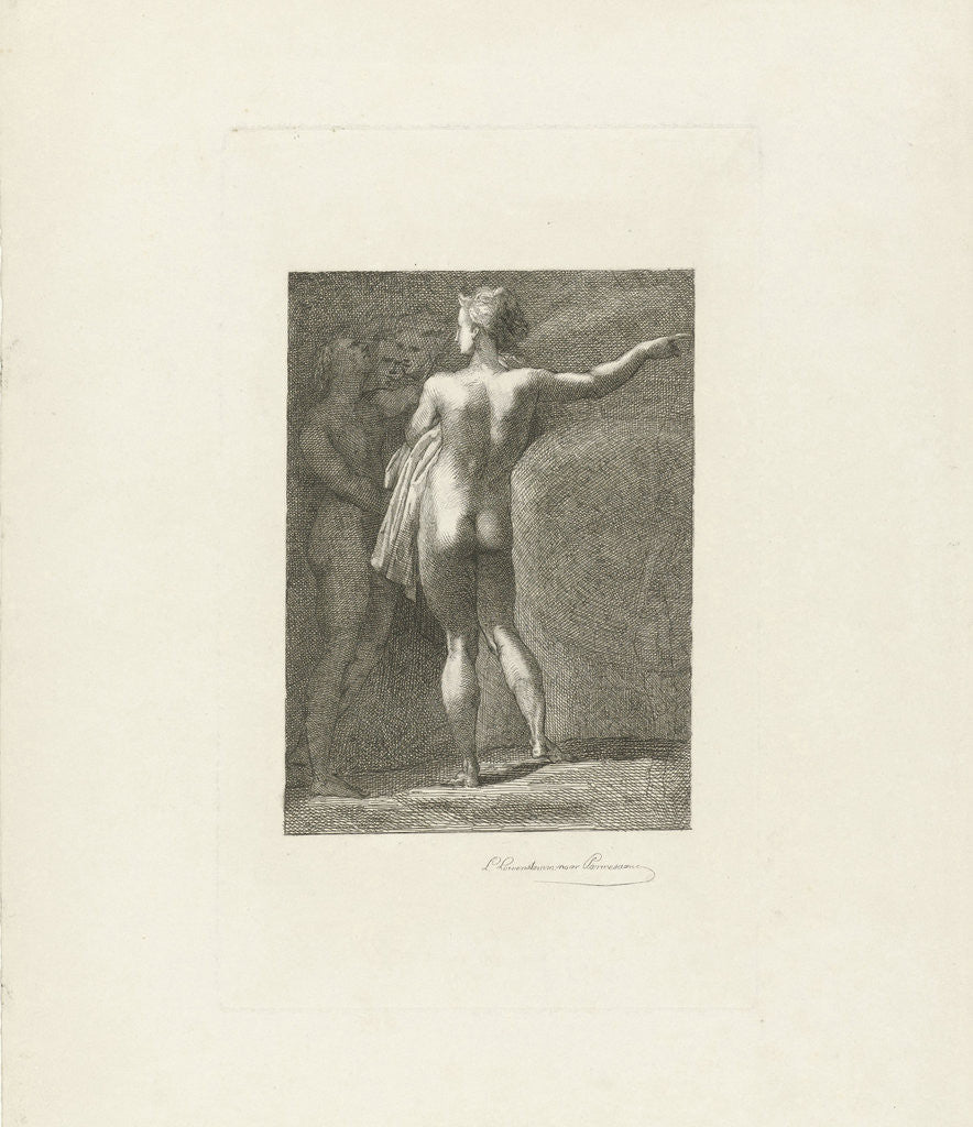 Detail of Naked figures by Leopold Löwenstam