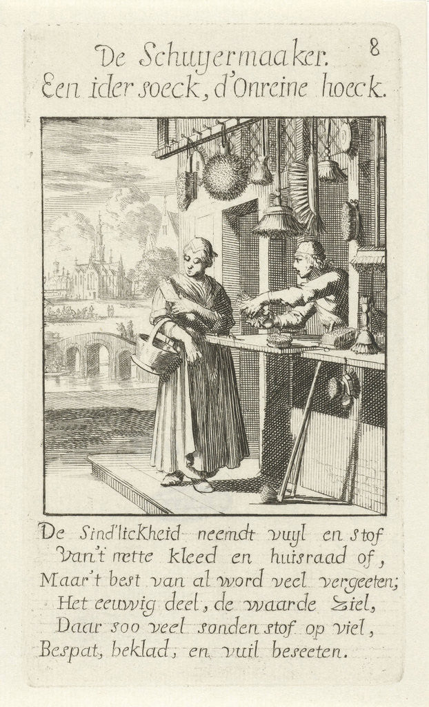 Detail of Brush Maker by Jan Luyken