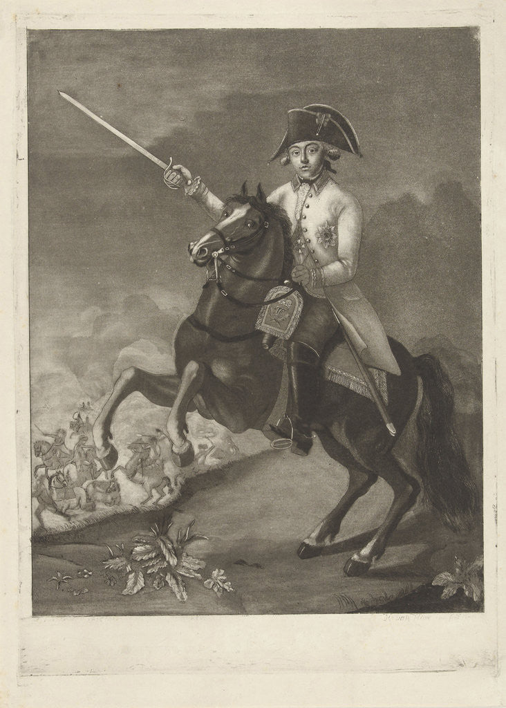 Detail of Portrait of William George Frederick or Willem George Frederik by Hubertus van Hove