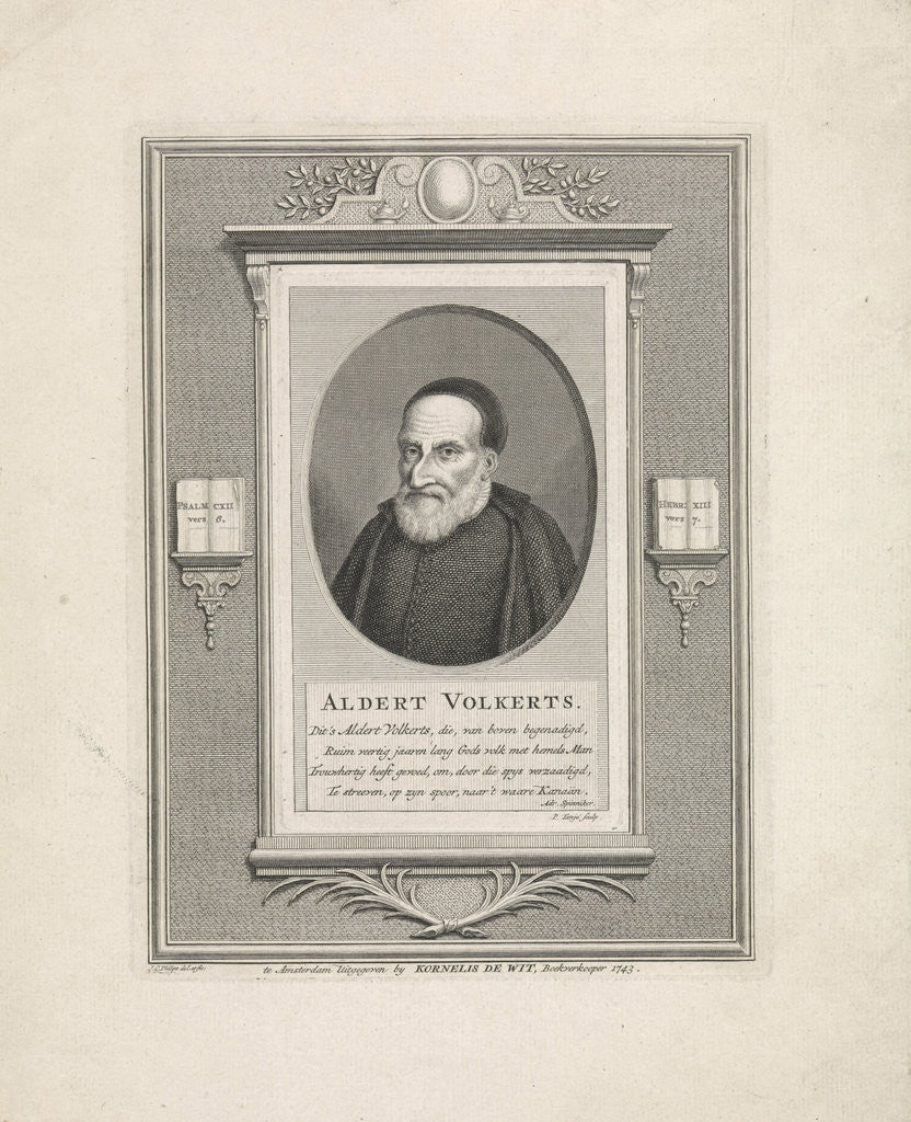 Detail of Portrait of Aldert Volkerts by Adriaan Spinniker