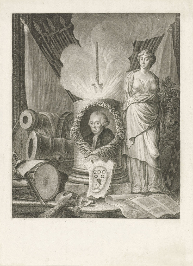 Detail of Portrait of Isaac van Goudoever by François Joseph Pfeiffer I