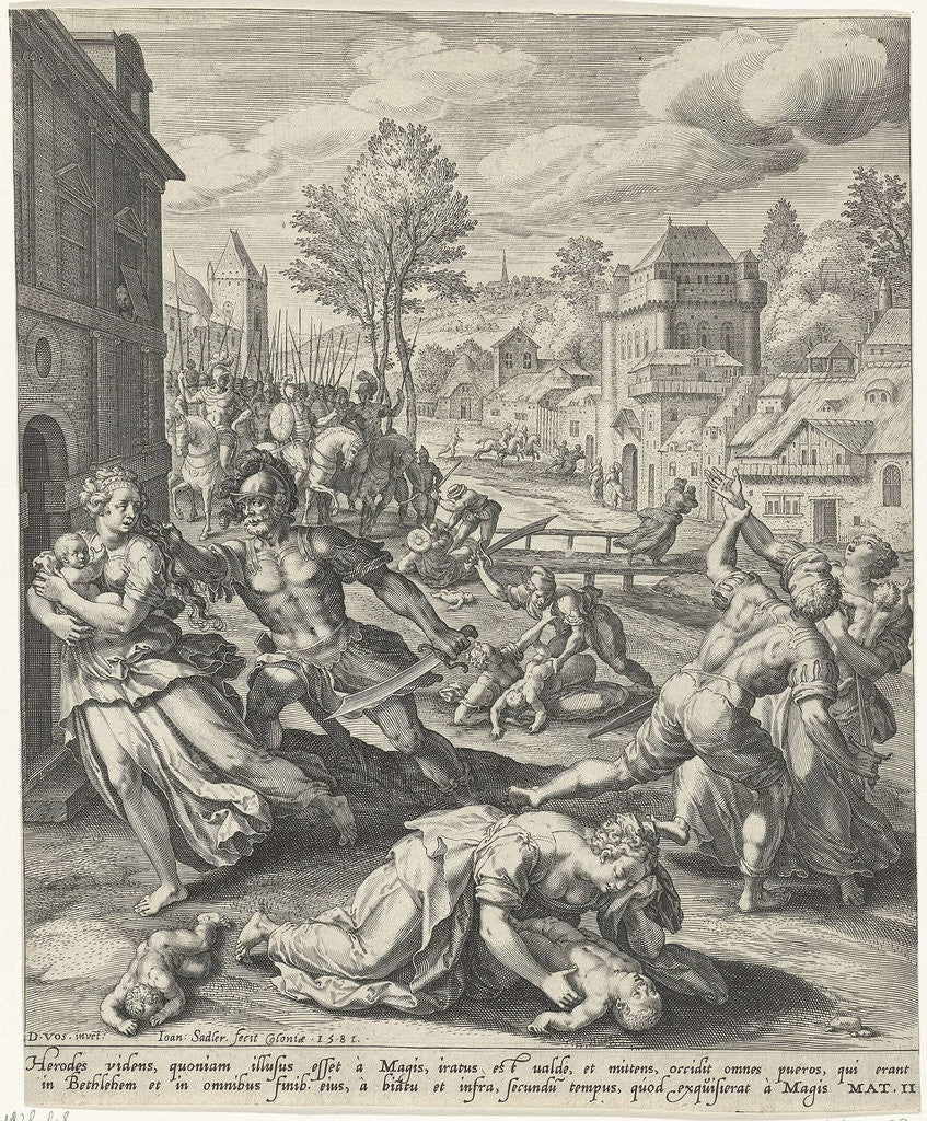 Detail of Infanticide in Bethlehem by Johann Sadeler I