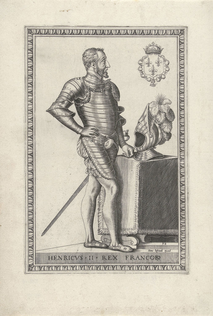 Detail of Portrait of King Henry II of France by Hans Liefrinck I