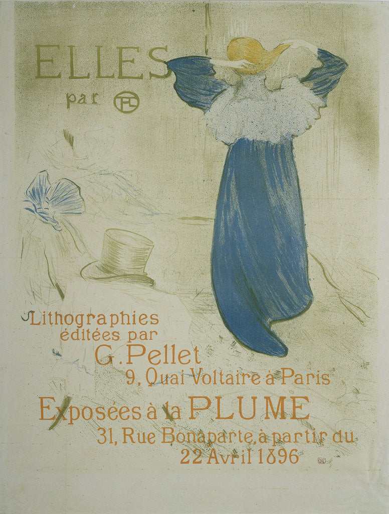 Detail of Frontispiece pour Elles by Gustave Pellet