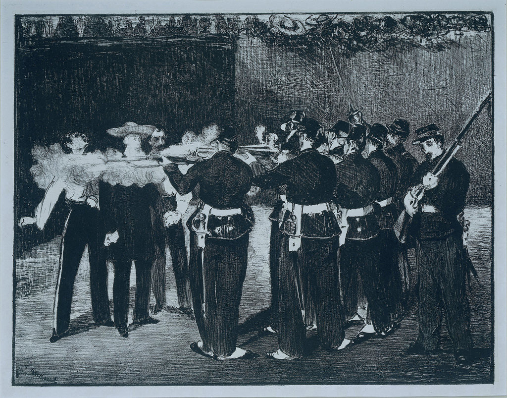 Detail of The Execution of Emperor Maximilian by Edouard Manet