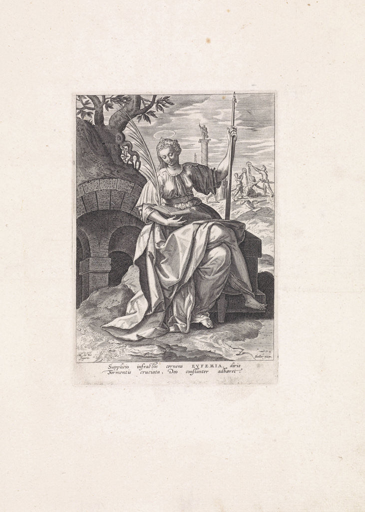 Detail of Saint Euphemia by Johann Sadeler I