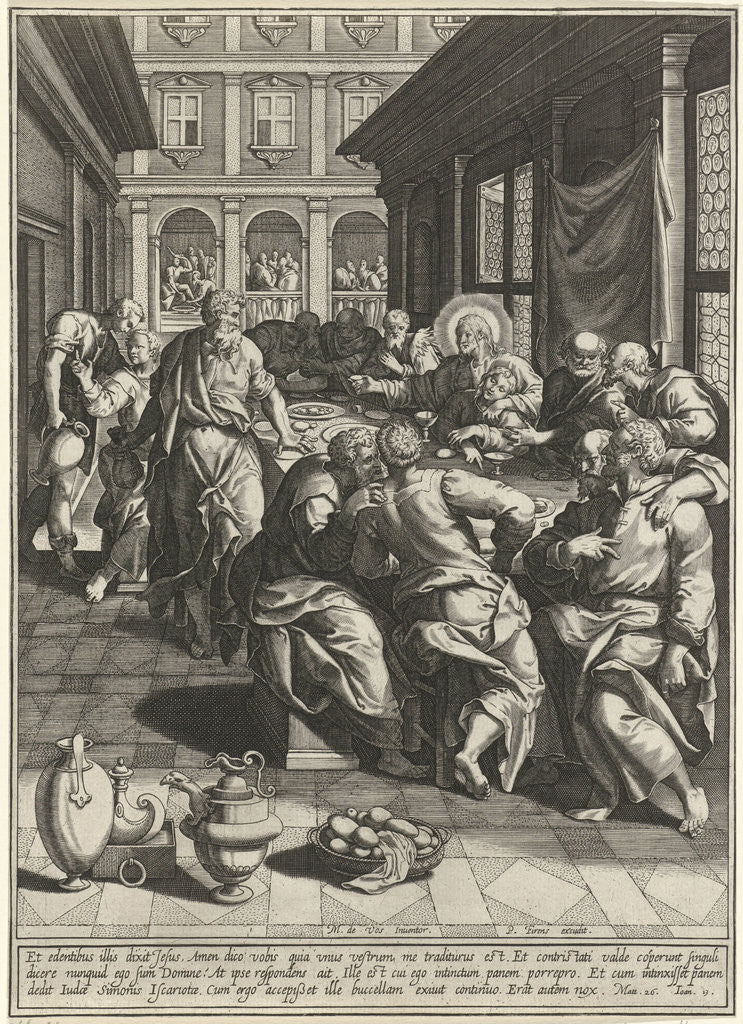 Detail of Last Supper by Pierre Firens