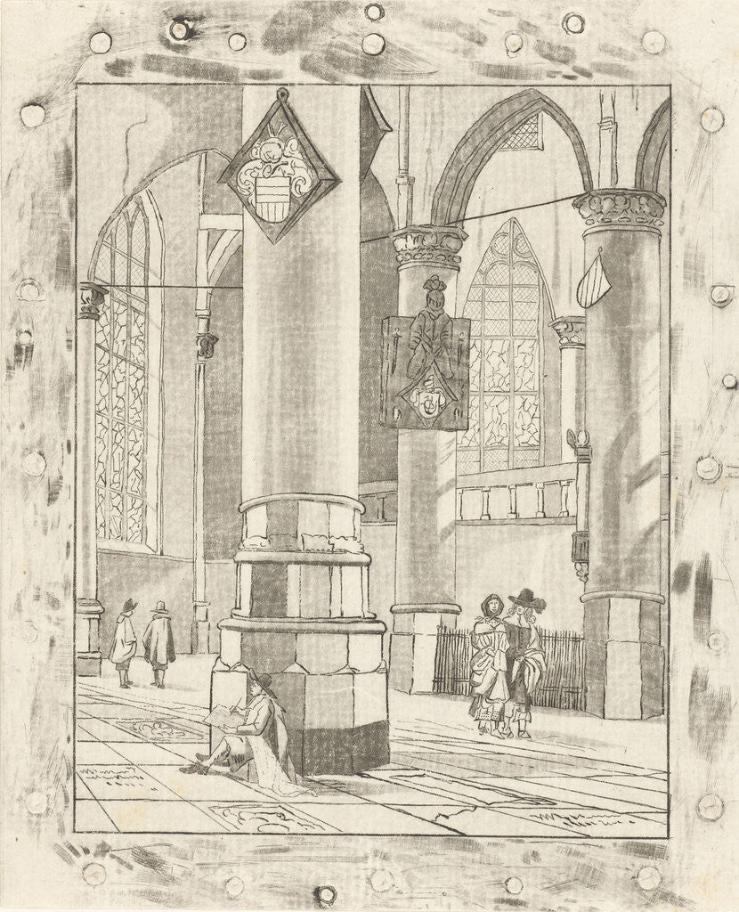 Detail of Church Interior by Bernhard Schreuder