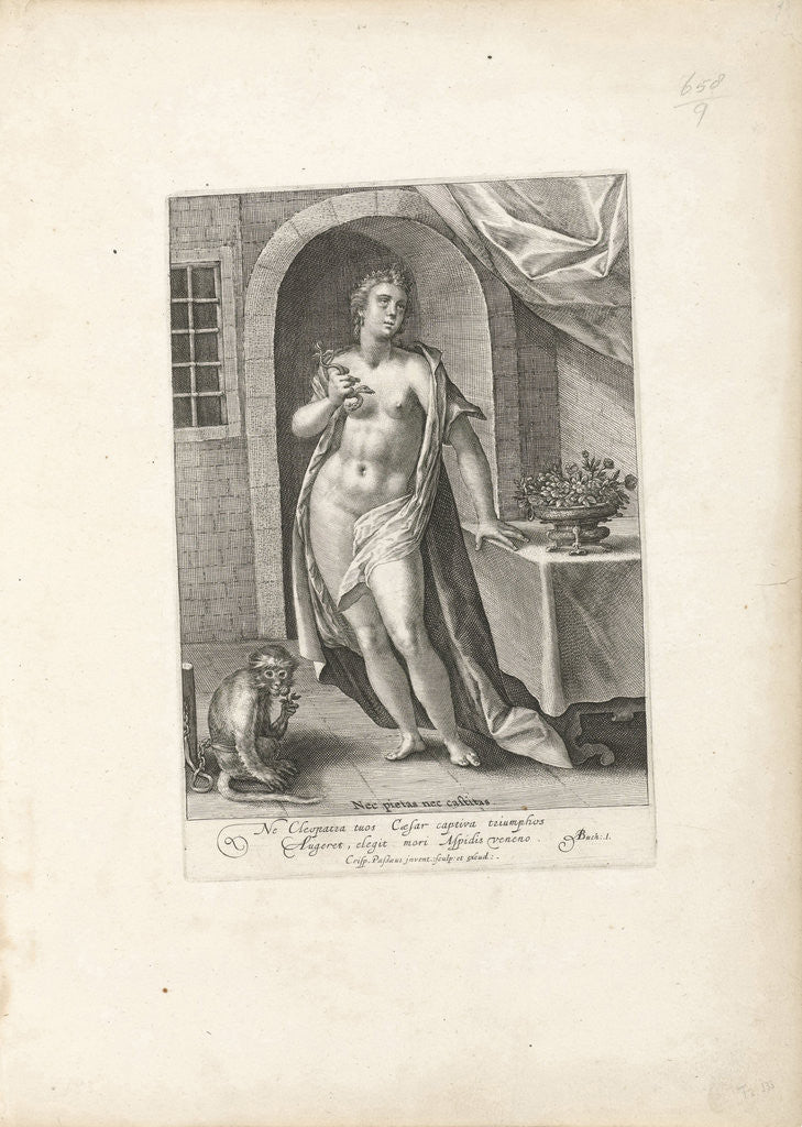 Detail of Cleopatra by Crispijn van de Passe I