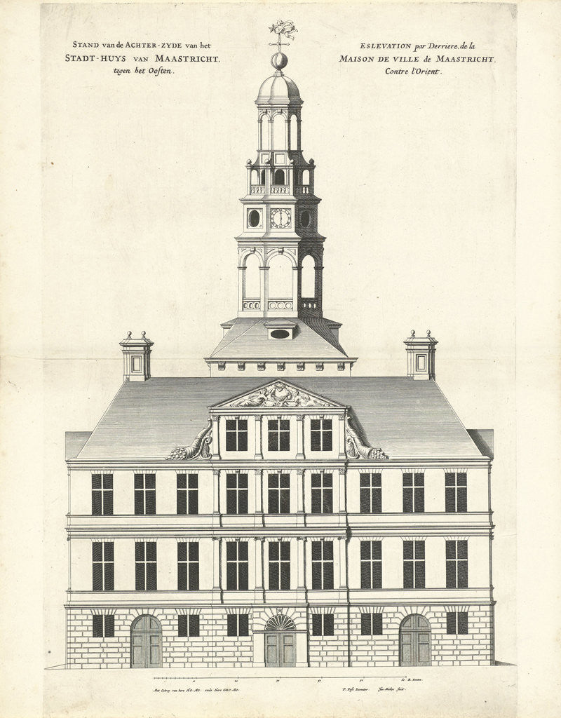 Detail of Rear of the Town Hall of Maastricht The Netherlands by Jan Matthysz.