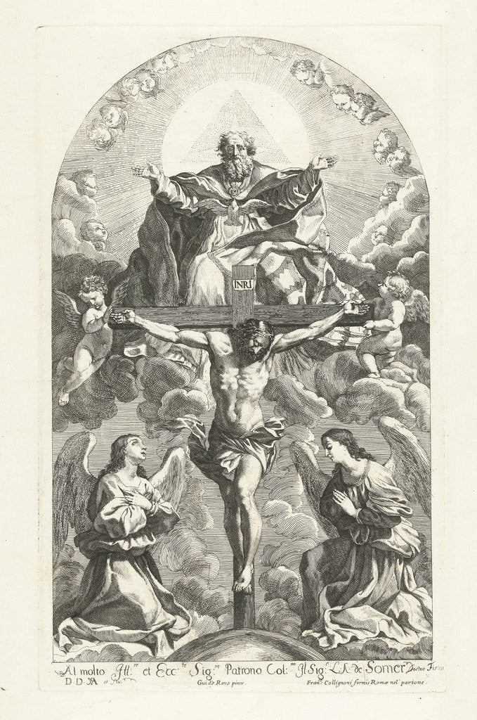 Detail of Holy Trinity by Francesco Collignon