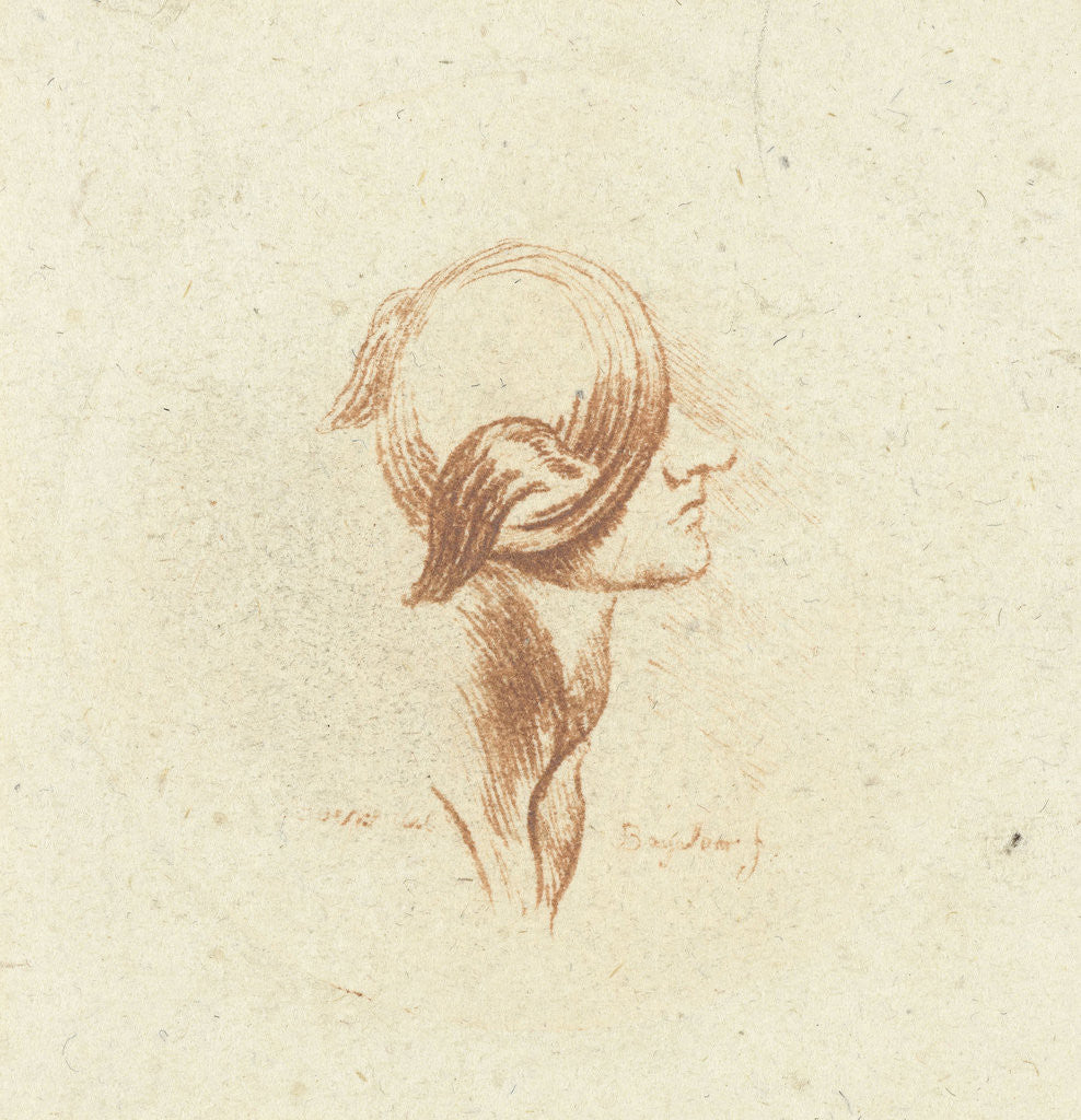 Detail of Cup with Mercury Helmet by Ernst Willem Jan Bagelaar