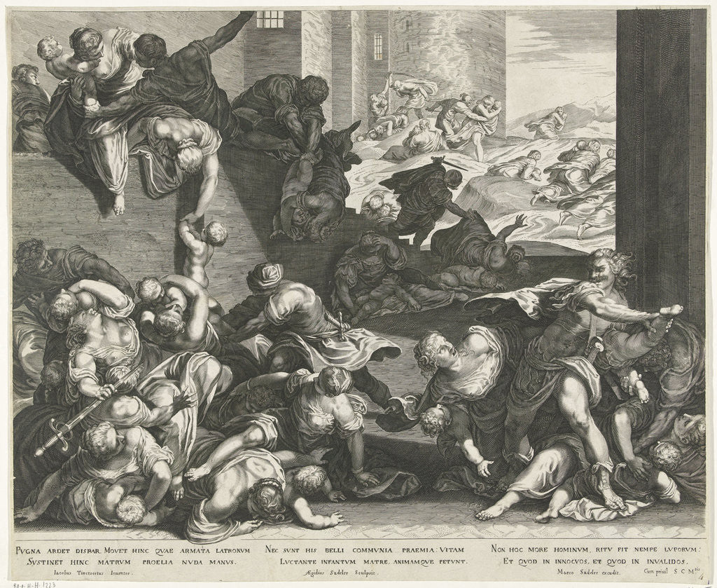 Detail of Infanticide in Bethlehem by Marcus Christoph Sadeler