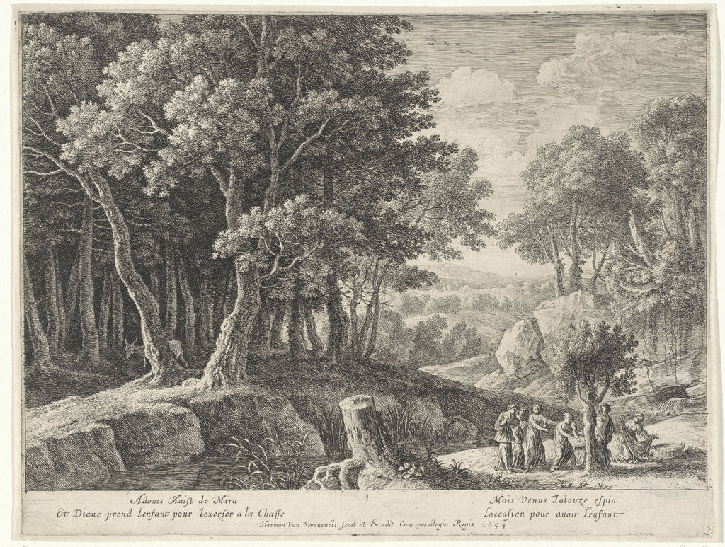Detail of Birth of Adonis by Herman van Swanevelt