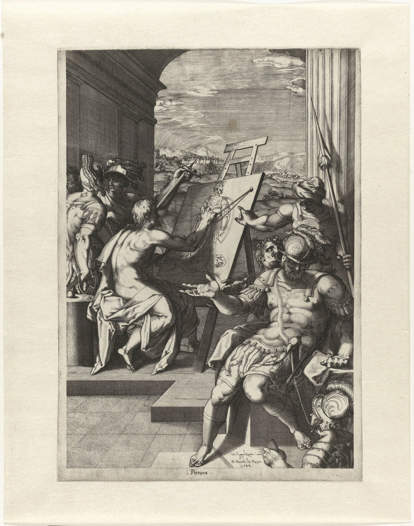 Detail of Allegory of Painting by Pieter Perret
