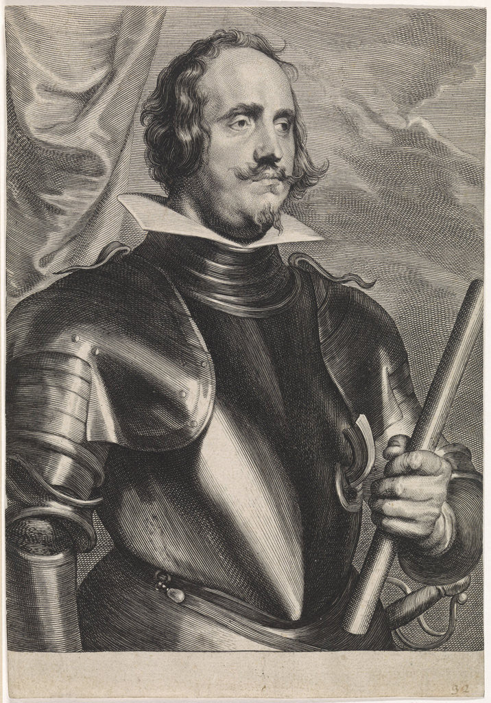 Detail of Portrait of Emanuel Frockas by Anthony van Dyck