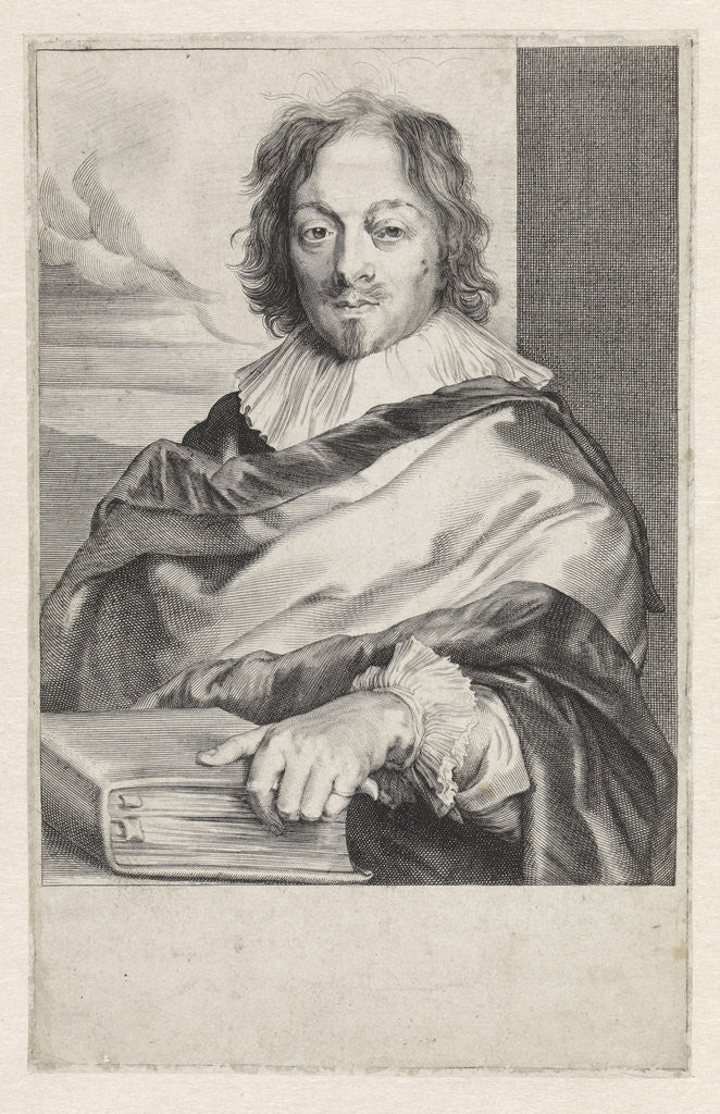 Detail of Portrait of Constantijn Huygens (I) by Anthony van Dyck