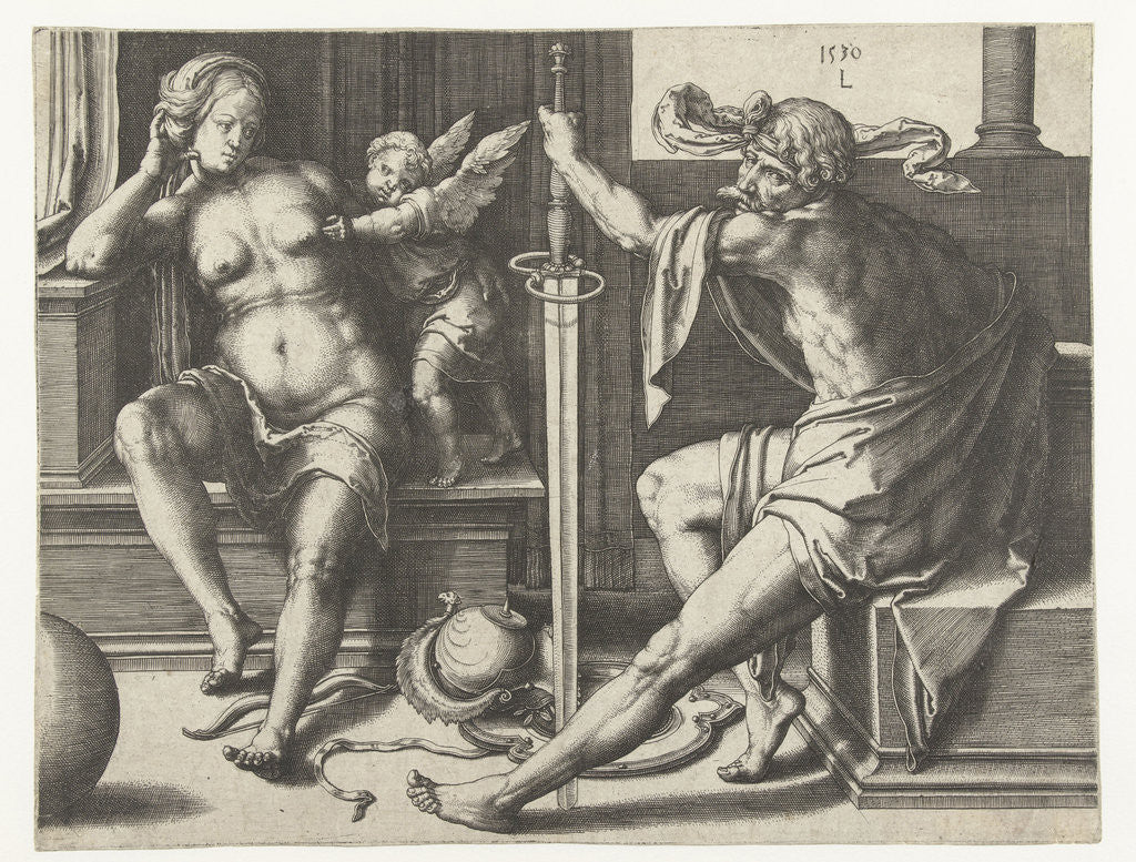 Detail of Mars by Lucas van Leyden