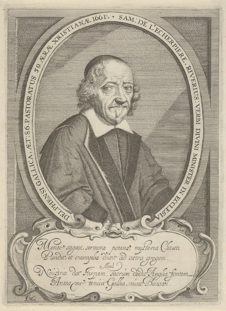 Detail of Portrait of Samuel de L'Echerpière by Cornelis de Man