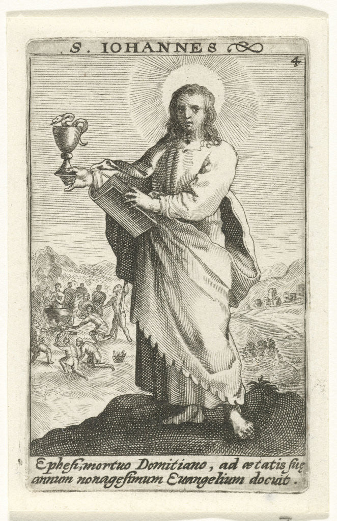 Detail of Apostle John by Crispijn van de Passe I