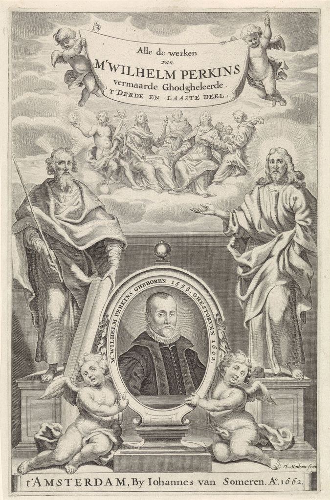 Detail of Title page for, W. Perkins, all works, Part 2, 1662 by Anonymous