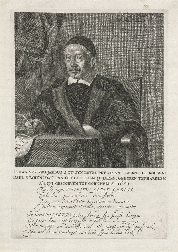 Detail of Portrait of John Spiljardus by Anonymous