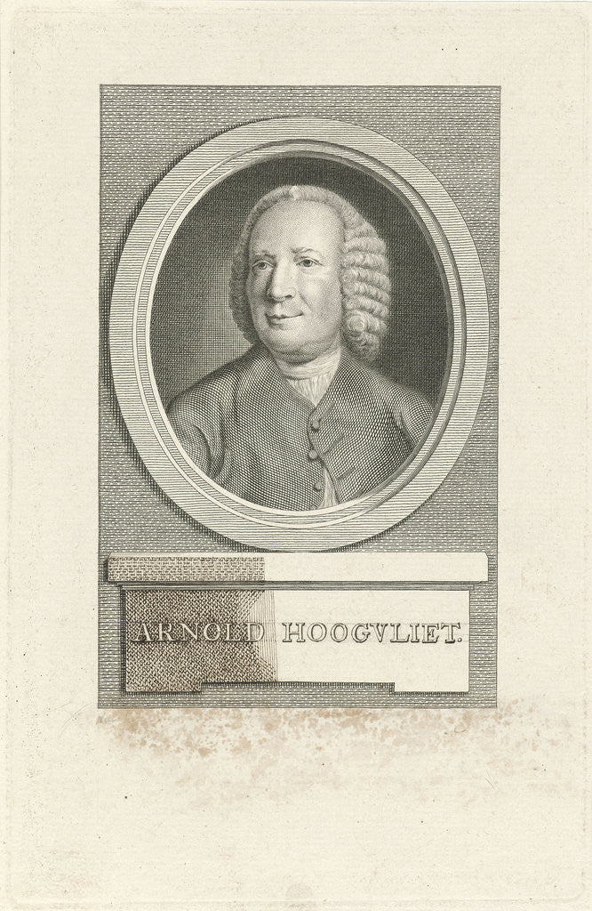 Detail of Portrait of Arnold Hoogvliet by Nicolaas Reyers