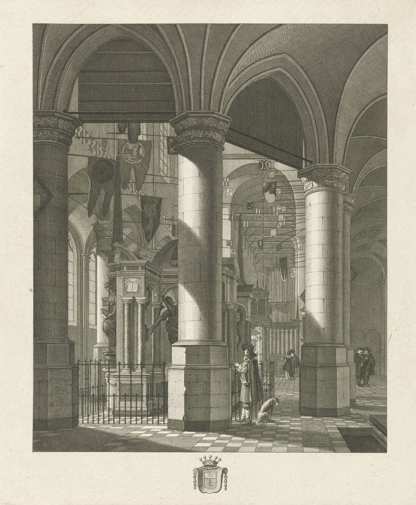 Detail of Pomp grave Count William I of Orange in the Nieuwe Kerk in Delft The Netherlands by Noach van der Meer II