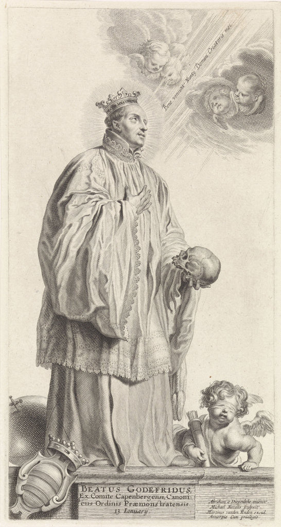 Detail of The Holy Godefridus of Cappenberg by Martinus van den Enden