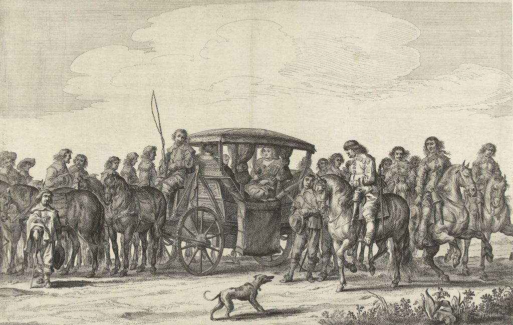 Detail of Entry of Maria de Medici in Amsterdam (plate 6) by Jan Martszen de Jonge