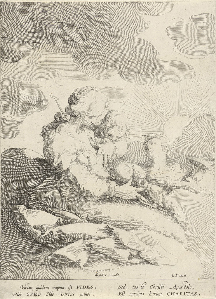 Detail of The three theological virtues by Claes Jansz. Visscher II