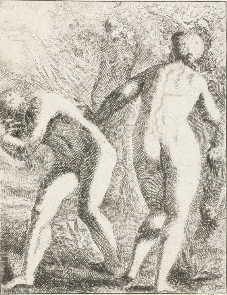 Detail of Expulsion from Paradise by Pieter van der Plas II