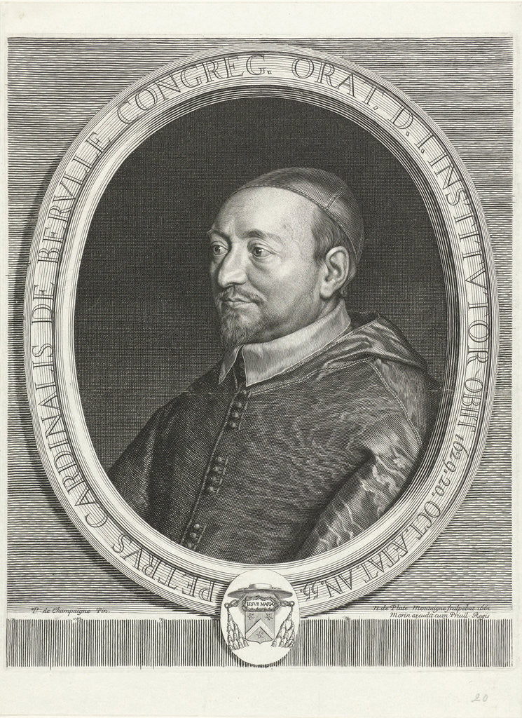 Detail of Portrait of Pierre de Bérulle by Jean Morin