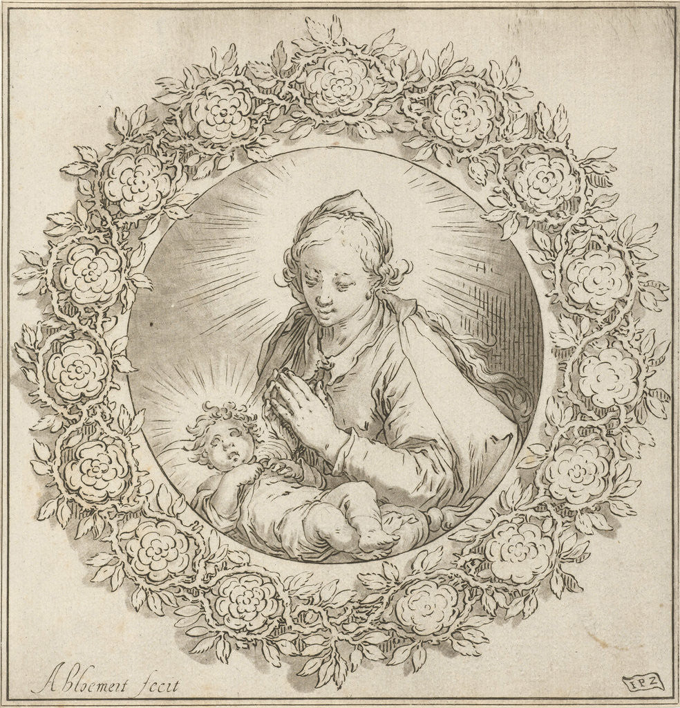Detail of Virgin and Child by Cornelis Ploos van Amstel