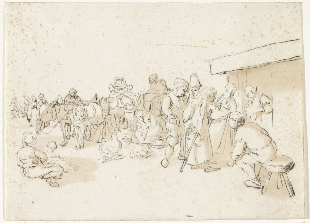Detail of Market by Jacques Dassonville