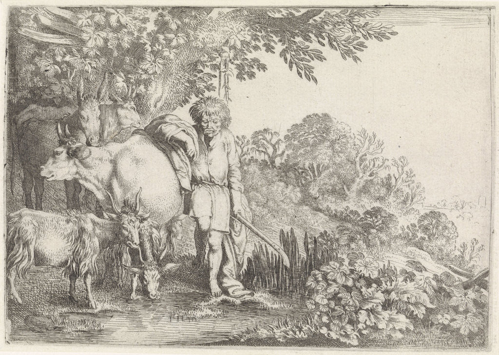 Detail of Argus guarding his flock by Moyses van Wtenbrouck