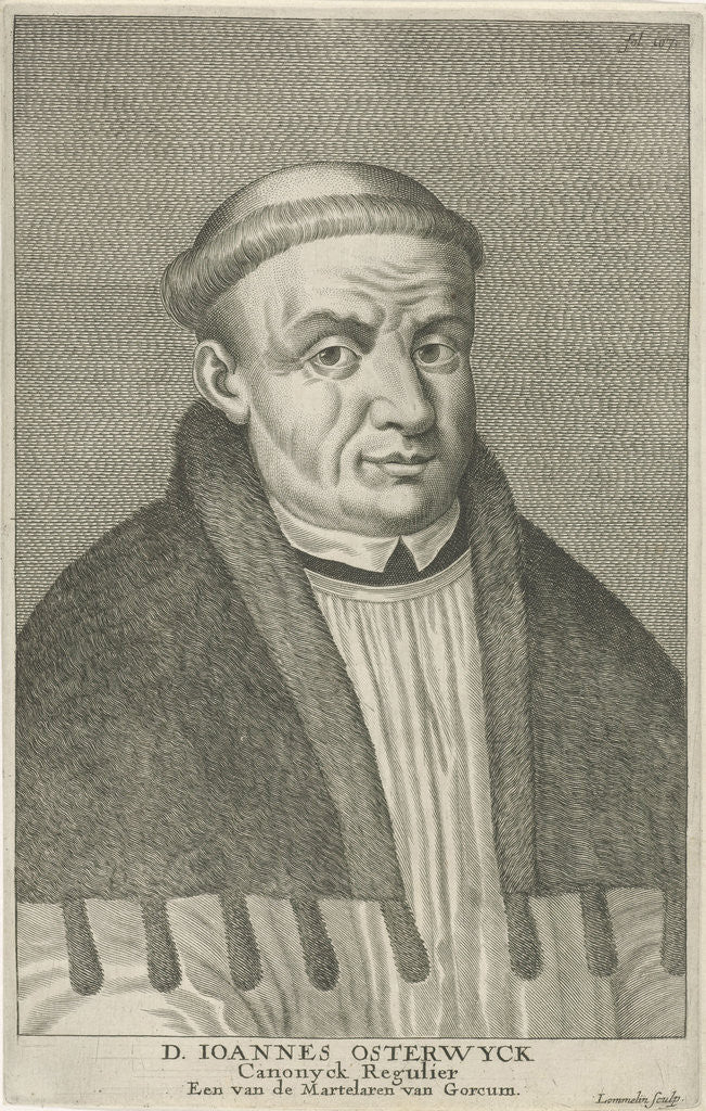 Detail of Portrait of Jan van Osterwijk by Adriaen Lommelin