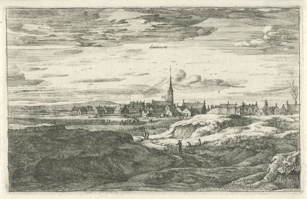 Detail of View Zandvoort by Clement de Jonghe