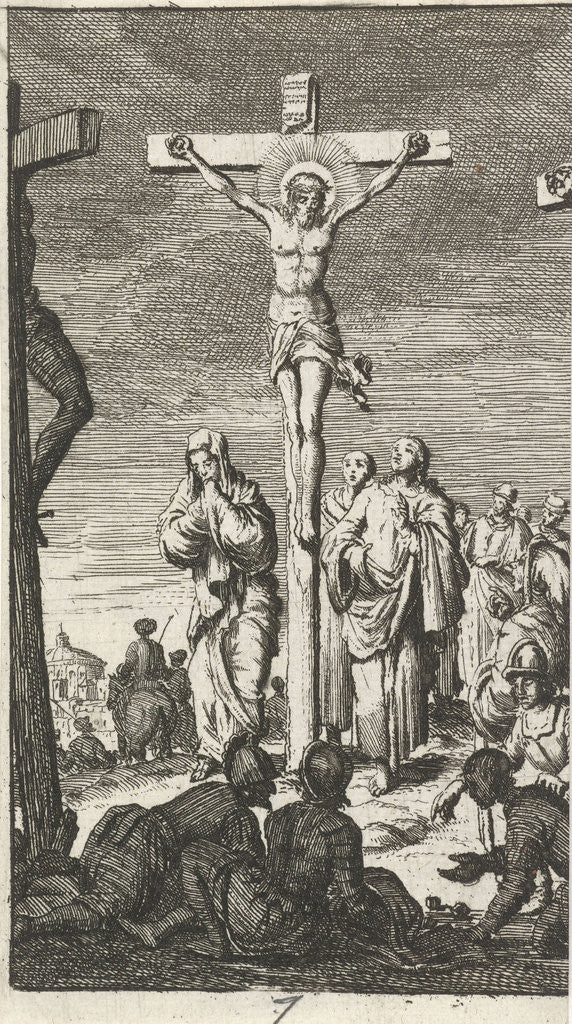 Detail of Crucifixion of Christ by Jan Luyken