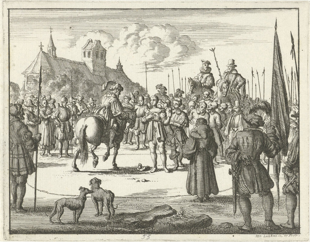 Detail of Martin Zehentmayer and six other Anabaptists by Anonymous
