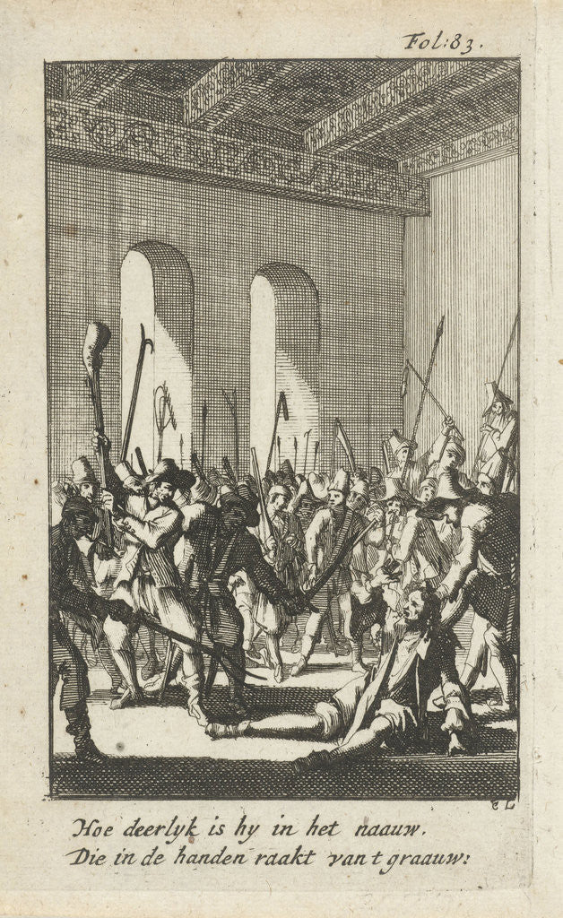 Detail of Storming of the Noordpoort in Middelburg The Netherlands by rebellious peasants by Anonymous