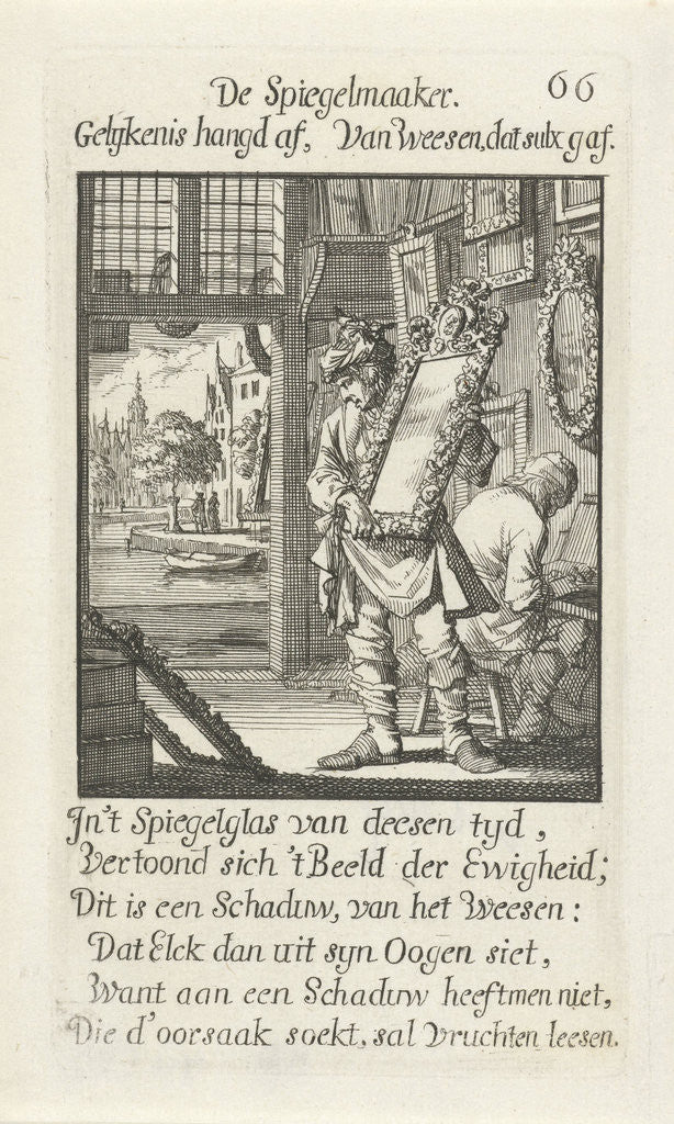 Detail of Mirror Maker by Jan Luyken
