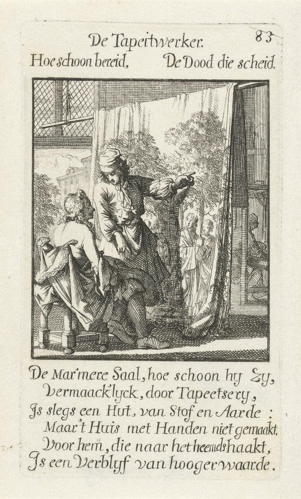 Detail of Carpet Weaver by Jan Luyken