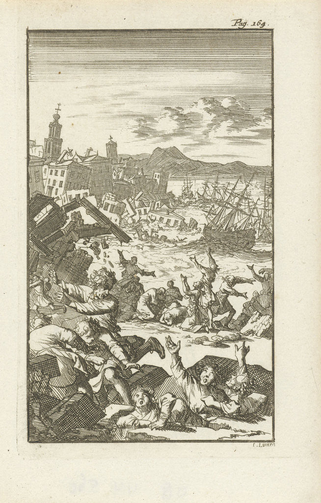 Detail of Earthquake by Cornelis van Hoogeveen Junior