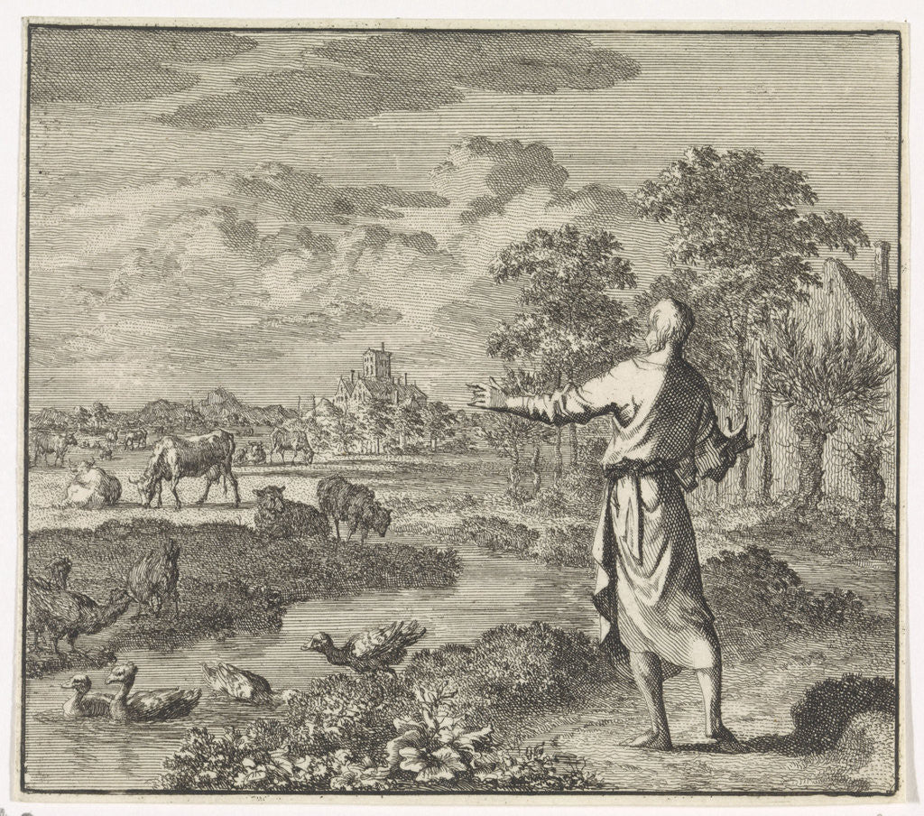 Detail of Emblem pasture by Christoph Weigel
