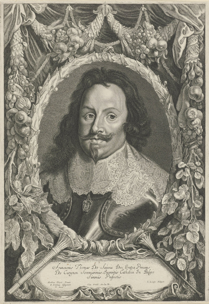 Detail of Portrait of Tommaso Francesco of Savoy by Jacob Louys