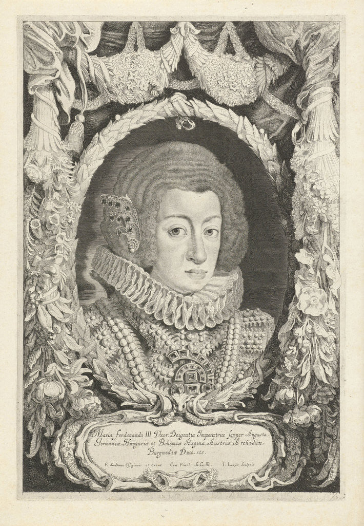 Detail of Portrait of Maria Anna of Spain by Dutch